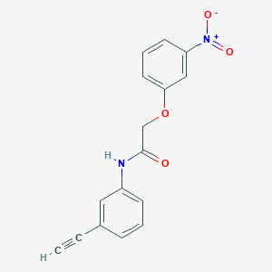 molecular formula C16H12N2O4 B5842669 N-(3-ethynylphenyl)-2-(3-nitrophenoxy)acetamide 