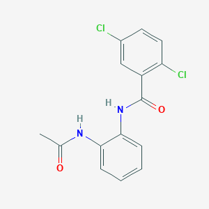 molecular formula C15H12Cl2N2O2 B5842705 N-[2-(acetylamino)phenyl]-2,5-dichlorobenzamide 