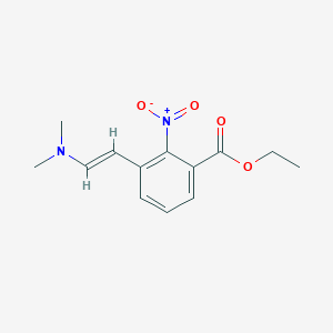 molecular formula C13H16N2O4 B5842710 ethyl 3-[2-(dimethylamino)vinyl]-2-nitrobenzoate 