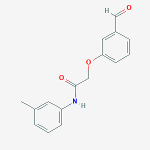 molecular formula C16H15NO3 B5842755 2-(3-formylphenoxy)-N-(3-methylphenyl)acetamide 