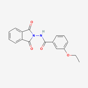 molecular formula C17H14N2O4 B5842774 N-(1,3-dioxo-1,3-dihydro-2H-isoindol-2-yl)-3-ethoxybenzamide 