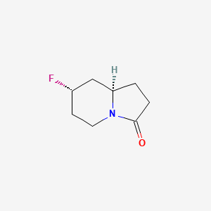 molecular formula C8H12FNO B584278 cis-7-Fluorohexahydroindolizin-3(2H)-one CAS No. 148855-27-0