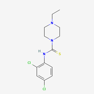 molecular formula C13H17Cl2N3S B5842792 N-(2,4-dichlorophenyl)-4-ethyl-1-piperazinecarbothioamide 