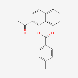 molecular formula C20H16O3 B5842794 2-acetyl-1-naphthyl 4-methylbenzoate 