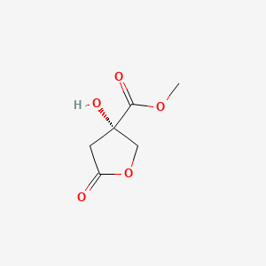 molecular formula C6H8O5 B584280 (S)-Methyl 3-hydroxy-5-oxotetrahydrofuran-3-carboxylate CAS No. 143858-30-4