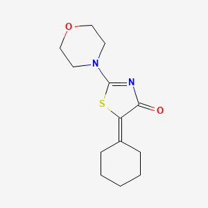 5-cyclohexylidene-2-(4-morpholinyl)-1,3-thiazol-4(5H)-one