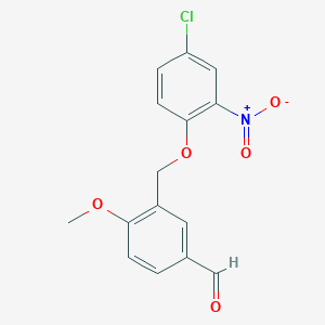 3-[(4-chloro-2-nitrophenoxy)methyl]-4-methoxybenzaldehyde