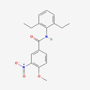 molecular formula C18H20N2O4 B5842834 N-(2,6-diethylphenyl)-4-methoxy-3-nitrobenzamide 