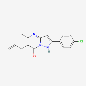 molecular formula C16H14ClN3O B5842836 6-allyl-2-(4-chlorophenyl)-5-methylpyrazolo[1,5-a]pyrimidin-7-ol 