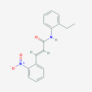 molecular formula C17H16N2O3 B5842839 N-(2-ethylphenyl)-3-(2-nitrophenyl)acrylamide 