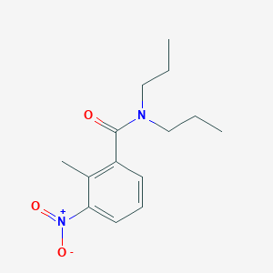 molecular formula C14H20N2O3 B5842852 2-methyl-3-nitro-N,N-dipropylbenzamide 