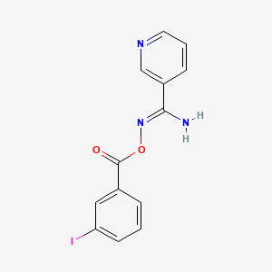 N'-[(3-iodobenzoyl)oxy]-3-pyridinecarboximidamide