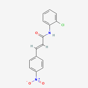 molecular formula C15H11ClN2O3 B5842869 N-(2-chlorophenyl)-3-(4-nitrophenyl)acrylamide 