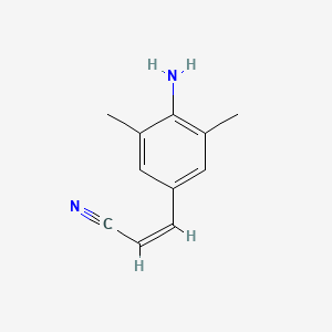 molecular formula C11H12N2 B584289 (Z)-3-(4-Amino-3,5-dimethylphenyl)acrylonitrile CAS No. 661489-22-1