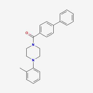 1-(4-biphenylylcarbonyl)-4-(2-methylphenyl)piperazine