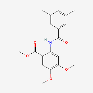 methyl 2-[(3,5-dimethylbenzoyl)amino]-4,5-dimethoxybenzoate