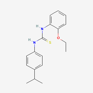 molecular formula C18H22N2OS B5842903 N-(2-ethoxyphenyl)-N'-(4-isopropylphenyl)thiourea 