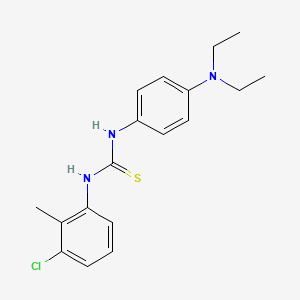 molecular formula C18H22ClN3S B5842904 N-(3-chloro-2-methylphenyl)-N'-[4-(diethylamino)phenyl]thiourea 