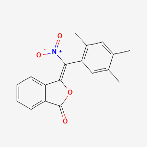 molecular formula C18H15NO4 B5842915 3-[nitro(2,4,5-trimethylphenyl)methylene]-2-benzofuran-1(3H)-one 