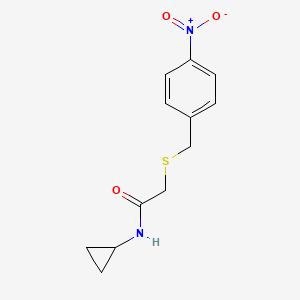 N-cyclopropyl-2-[(4-nitrobenzyl)thio]acetamide