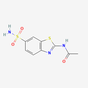 molecular formula C9H9N3O3S2 B5842928 N-[6-(aminosulfonyl)-1,3-benzothiazol-2-yl]acetamide CAS No. 330462-63-0