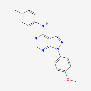 molecular formula C19H17N5O B5842952 1-(4-methoxyphenyl)-N-(4-methylphenyl)-1H-pyrazolo[3,4-d]pyrimidin-4-amine 