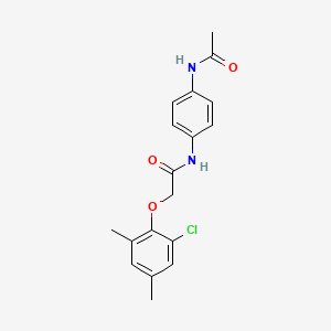 molecular formula C18H19ClN2O3 B5842962 N-[4-(acetylamino)phenyl]-2-(2-chloro-4,6-dimethylphenoxy)acetamide 