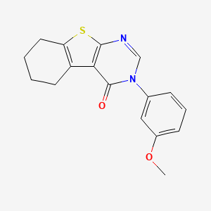 molecular formula C17H16N2O2S B5842991 3-(3-methoxyphenyl)-5,6,7,8-tetrahydro[1]benzothieno[2,3-d]pyrimidin-4(3H)-one 