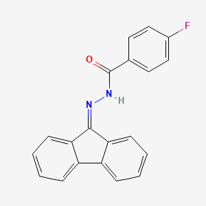 molecular formula C20H13FN2O B5842994 N'-9H-fluoren-9-ylidene-4-fluorobenzohydrazide 