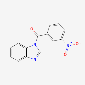 molecular formula C14H9N3O3 B5843012 1-(3-nitrobenzoyl)-1H-benzimidazole 
