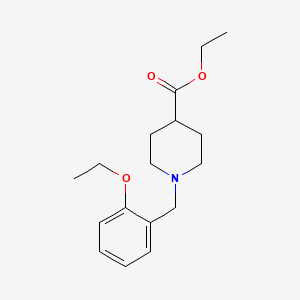 molecular formula C17H25NO3 B5843020 ethyl 1-(2-ethoxybenzyl)-4-piperidinecarboxylate 