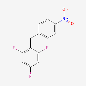 molecular formula C13H8F3NO2 B5843023 1,3,5-trifluoro-2-(4-nitrobenzyl)benzene 