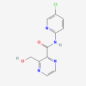 B584303 N-(5-Chloropyridin-2-yl)-3-(hydroxymethyl)pyrazine-2-carboxamide CAS No. 1122549-43-2