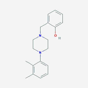 molecular formula C19H24N2O B5843039 2-{[4-(2,3-dimethylphenyl)-1-piperazinyl]methyl}phenol 
