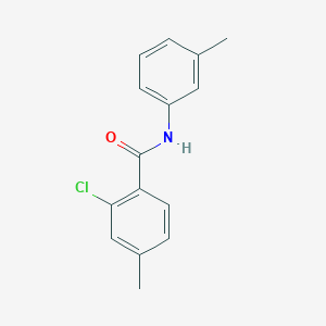 molecular formula C15H14ClNO B5843043 2-chloro-4-methyl-N-(3-methylphenyl)benzamide 