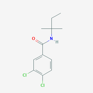 molecular formula C12H15Cl2NO B5843049 3,4-dichloro-N-(1,1-dimethylpropyl)benzamide 