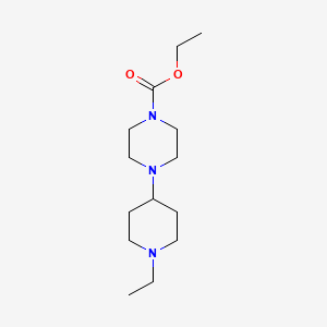 molecular formula C14H27N3O2 B5843056 ethyl 4-(1-ethyl-4-piperidinyl)-1-piperazinecarboxylate 