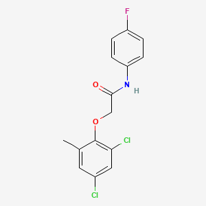 molecular formula C15H12Cl2FNO2 B5843094 2-(2,4-dichloro-6-methylphenoxy)-N-(4-fluorophenyl)acetamide CAS No. 380561-63-7