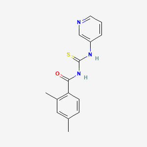molecular formula C15H15N3OS B5843096 2,4-dimethyl-N-[(3-pyridinylamino)carbonothioyl]benzamide 