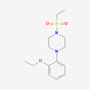 molecular formula C14H22N2O3S B5843104 1-(2-ethoxyphenyl)-4-(ethylsulfonyl)piperazine 