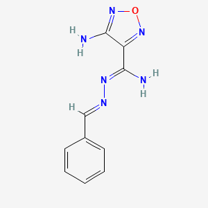 molecular formula C10H10N6O B5843110 4-amino-N'-benzylidene-1,2,5-oxadiazole-3-carboximidohydrazide 
