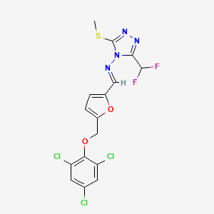 3-(difluoromethyl)-5-(methylthio)-N-({5-[(2,4,6-trichlorophenoxy)methyl]-2-furyl}methylene)-4H-1,2,4-triazol-4-amine