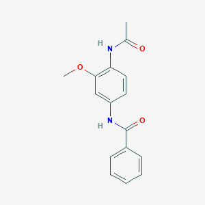 molecular formula C16H16N2O3 B5843121 N-[4-(acetylamino)-3-methoxyphenyl]benzamide 