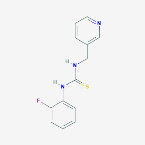 molecular formula C13H12FN3S B5843130 N-(2-fluorophenyl)-N'-(3-pyridinylmethyl)thiourea 