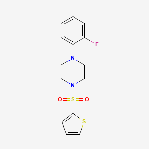 molecular formula C14H15FN2O2S2 B5843139 1-(2-fluorophenyl)-4-(2-thienylsulfonyl)piperazine 