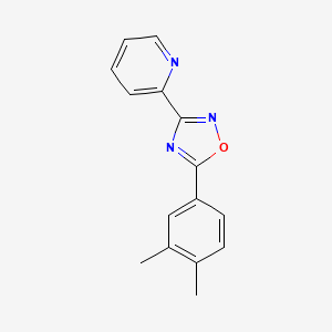 molecular formula C15H13N3O B5843144 2-[5-(3,4-dimethylphenyl)-1,2,4-oxadiazol-3-yl]pyridine 