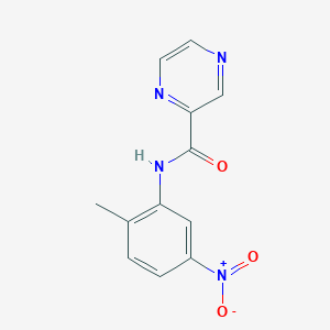 molecular formula C12H10N4O3 B5843153 N-(2-methyl-5-nitrophenyl)-2-pyrazinecarboxamide 