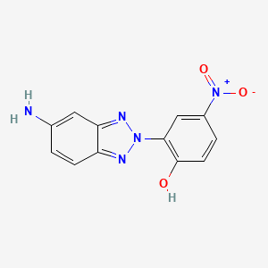 molecular formula C12H9N5O3 B5843179 2-(5-amino-2H-1,2,3-benzotriazol-2-yl)-4-nitrophenol 