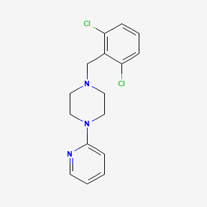 molecular formula C16H17Cl2N3 B5843186 1-(2,6-dichlorobenzyl)-4-(2-pyridinyl)piperazine 
