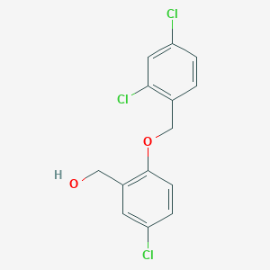 {5-chloro-2-[(2,4-dichlorobenzyl)oxy]phenyl}methanol